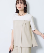 【着る日傘／SETUP可能】ビスチェレイヤード風トップス