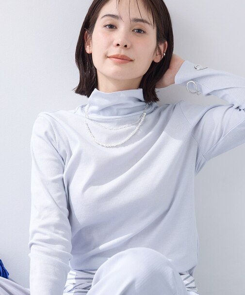 【インナーとして使える／通気性◎】テレコジャージトップス