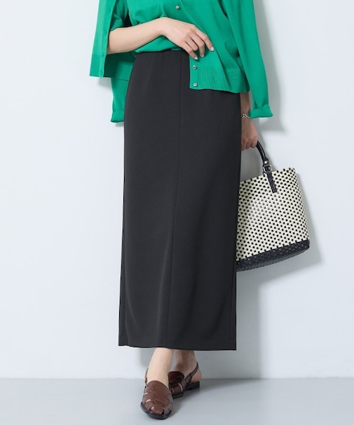 【洗える／Iライン】ジャージスカート