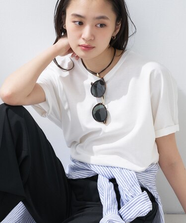 【汗ジミ防止／褒められTシャツ】上品カジュアル！ドルマンTシャツ