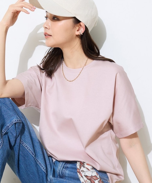 【汗ジミ防止／褒められTシャツ】上品カジュアル！ドルマンTシャツ