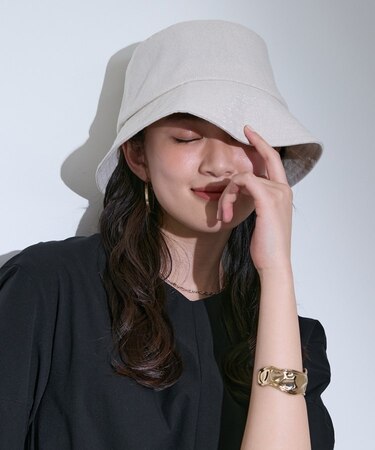 【大人カジュアル／リネン混】バケットハット
