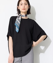 【洗える／2WAY／裾ドロスト付き】 ドルマンスリーブチュニックトップス