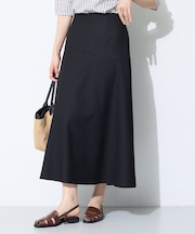 【洗える／UVケア／すっきり見え】ナローフレアスカート