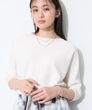【体型カバー／洗える】ゆったり無縫製ニット