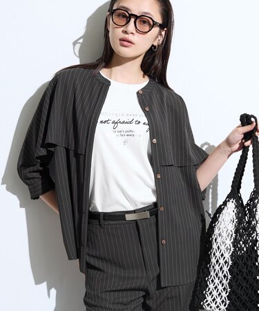 【新作登場!着る日傘】 ケープ風ブラウス