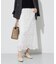 【洗える／トレンド】リーフ柄レーススカート