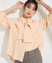 【接触冷感/ストレッチ◎】取外し可ボウタイシャツ