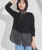 【レイヤードにおすすめ】シャツコンビ ロングTシャツ