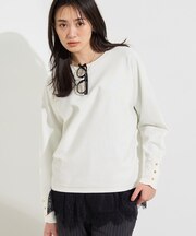 【選べる6色／ストレッチ◎】きれいめドルマンスリーブニット
