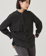 【日本製/華やか】フリルデザインブラウス