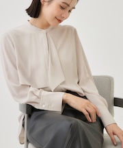 【日本製/華やか】フリルデザインブラウス