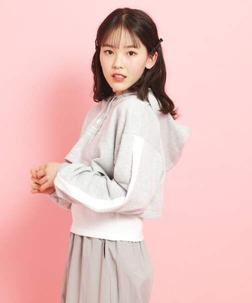 【セットアイテム】裏毛短丈パーカ+タンクトップ