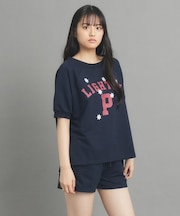 【130cmあり/セットアイテム】裏毛カレッジプリント