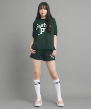 【130cmあり/セットアイテム】裏毛カレッジプリント