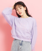 ミニ裏毛 チュールスウェット
