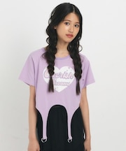 【るーつくコラボ/ニコラ9月号掲載】ベルトデザインコンパクトTシャツ