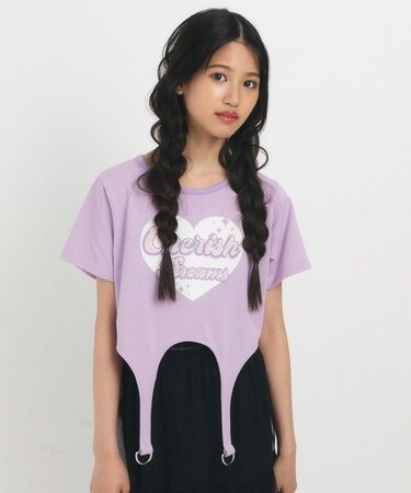【るーつくコラボ/ニコラ9月号掲載】ベルトデザインコンパクトTシャツ