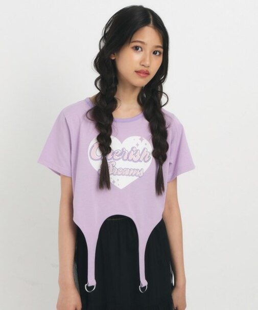 【るーつくコラボ/ニコラ9月号掲載】ベルトデザインコンパクトTシャツ