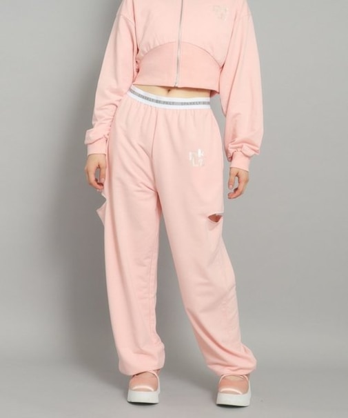 サイドカット　スウェットパンツ