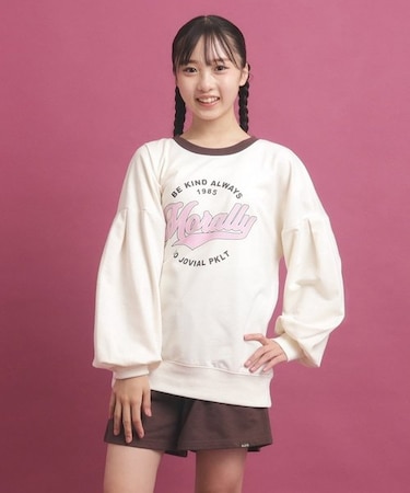 【セットアップ】コットンミニ裏毛プルオーバー＆ショートパンツ