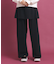 バックプリントスカート付レイヤードパンツ