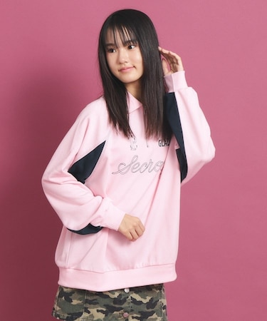 ビックシルエット ハーフジップ