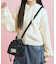 カジュアルリボン巾着ショルダー