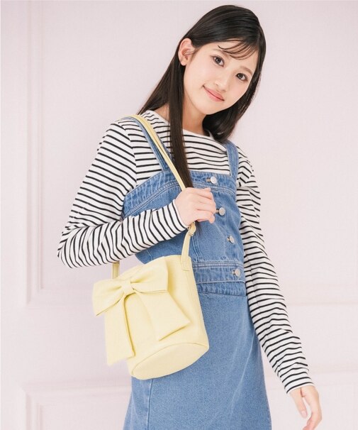 リボン巾着バッグ