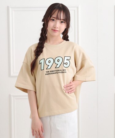 ミニ裏デザインアップリケTシャツ