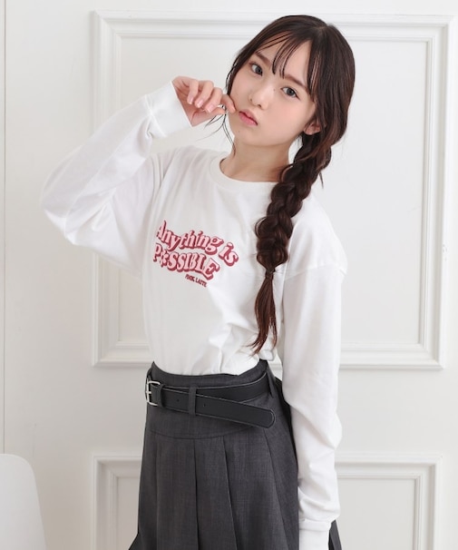 ロゴ発砲プリントロンT