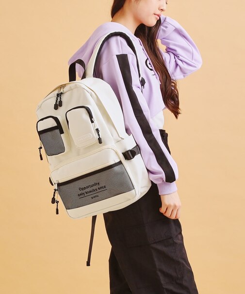 【本体容量約14L】Wポケットリュック