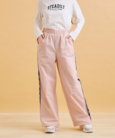 ロゴラインパラシュートパンツ