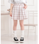 インパンプリーツチェックスカート