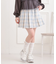 インパンプリーツチェックスカート