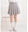 インパンプリーツ無地スカート