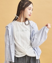 裾ツイストトップス