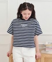 クロップドボーダーTシャツ