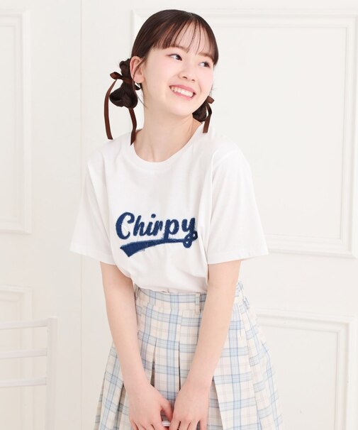 ツイルアップリケTシャツ