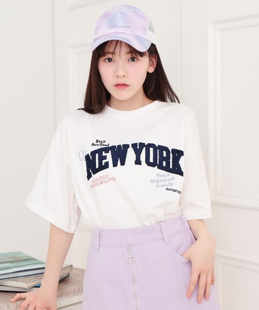 さがら刺繍ビッグTシャツ