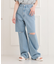 膝ダメージデニムパンツ