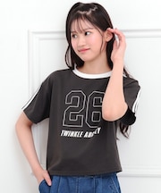 ラインストーンナンバリングTシャツ