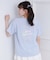 接触冷感 グラデーションくまちゃん発砲ビッグTシャツ