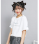 オーロラプリントハートあきTシャツ