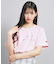 オーロラプリントハートあきTシャツ