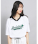 【接触冷感】Vネック衿付きアップリケビッグTシャツ