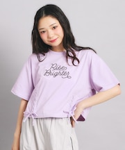 レースアップTシャツ
