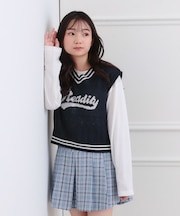 【セットアップ】ニットベスト＋ロンT