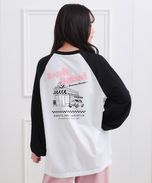 ラグランサガラチュニックロンT