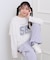 メッシュレイヤード風ロングT